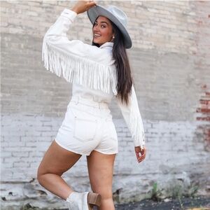 Western Fringe Romper